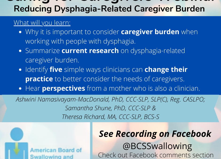 Caring For Caregivers Discussion with Researchers & Clinicians