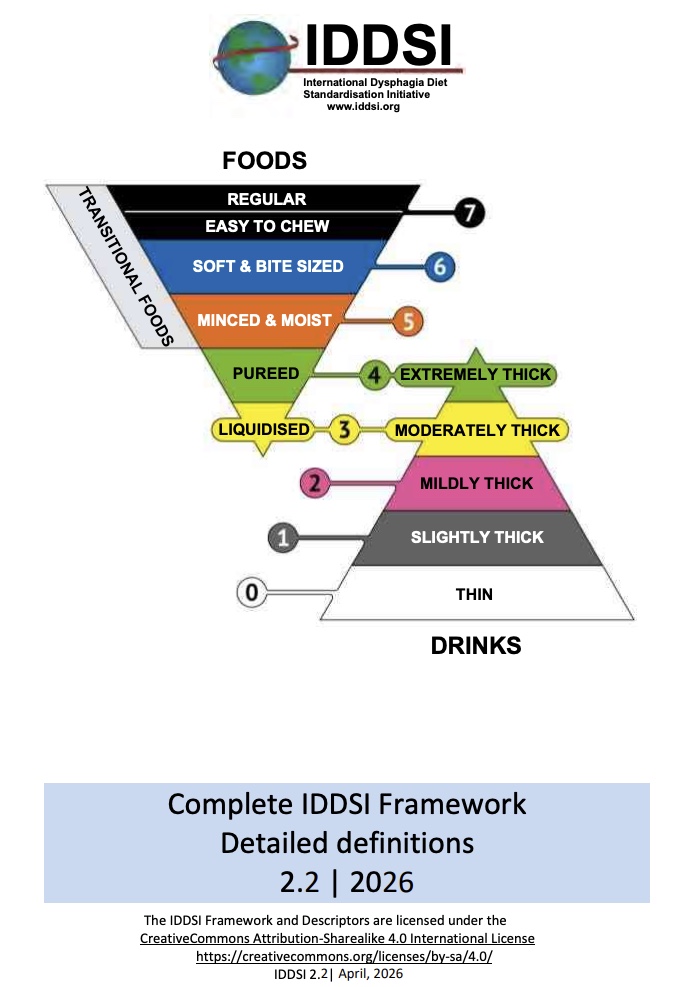 IDDSI Levels from 0 to 7 can be used by everyone, whether you are eating regular foods and drinking regular liquids or if you need to make some modifications due to head and neck cancer, neurogenic dysphagia, esophageal dysphagia and more. 