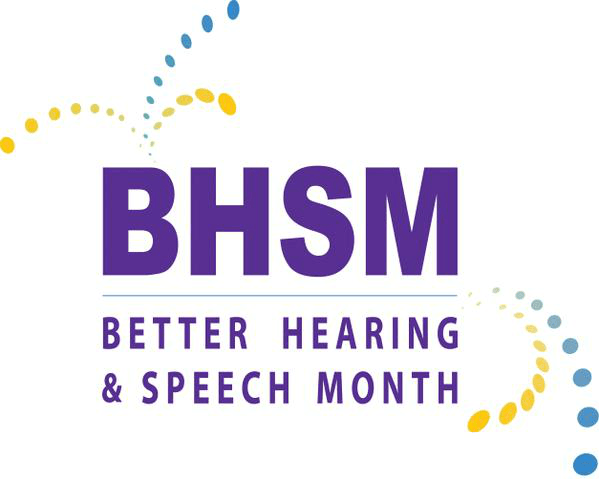 Better Hearing & Speech Month logo, by American Speech & Hearing Association (ASHA)